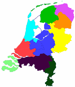 kaart van nederland250